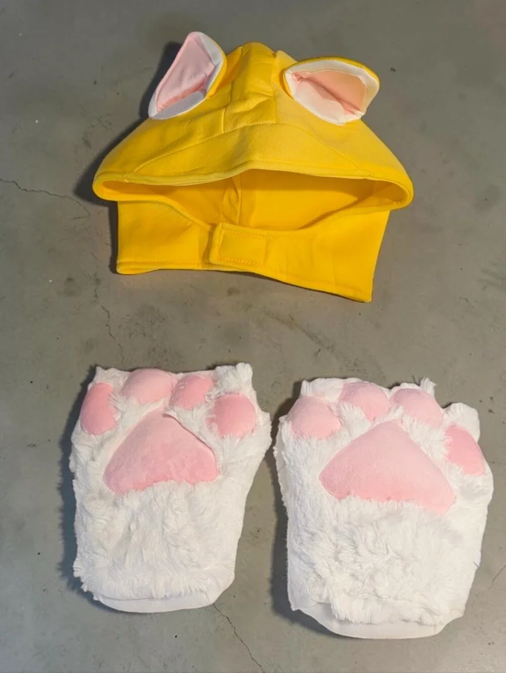 Kid's Yellow Cat Costume Inspired By Mario Bros Cat Mario, S